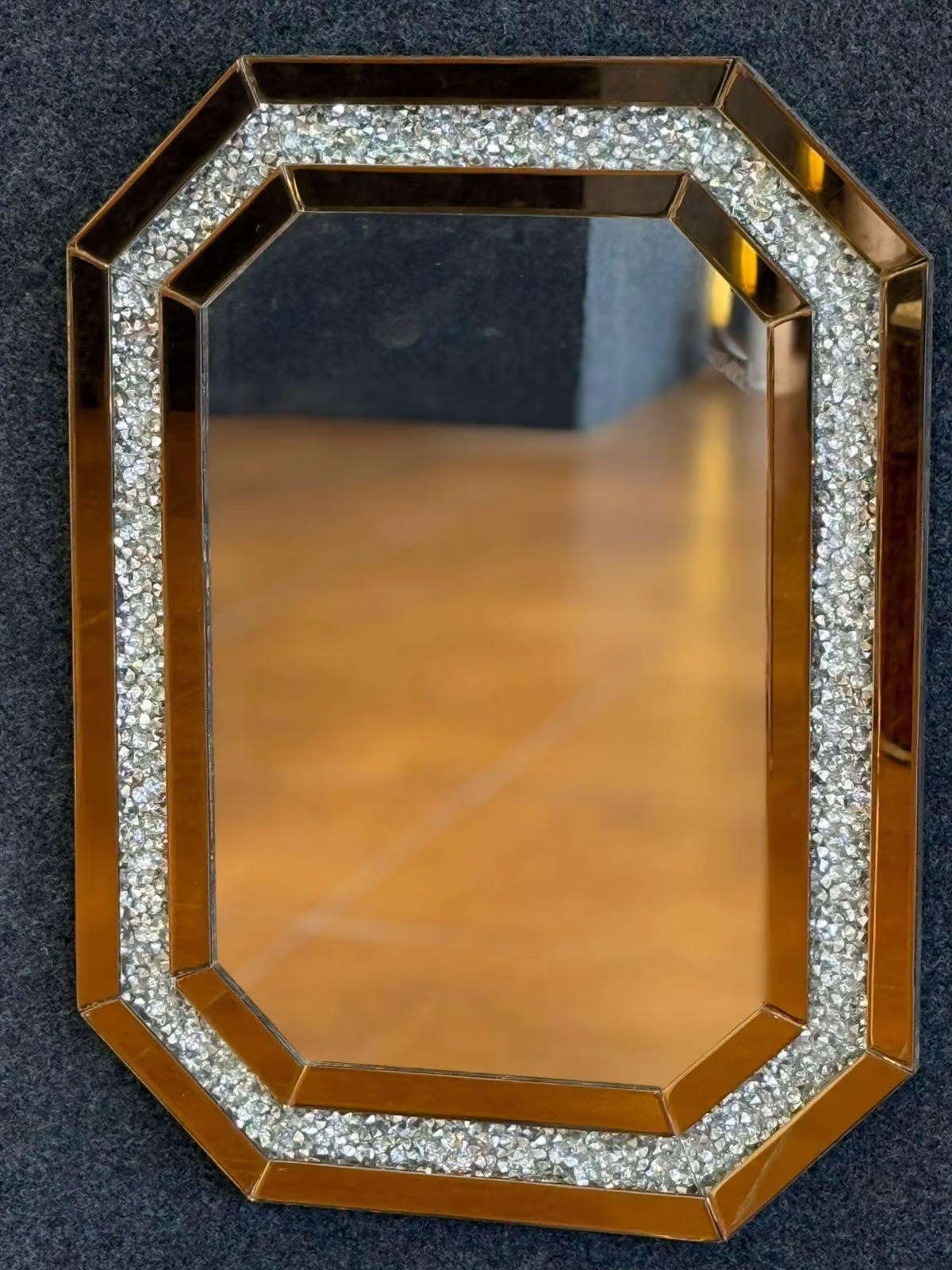 Luxury decorative mirror work by GlassWorld Kerala